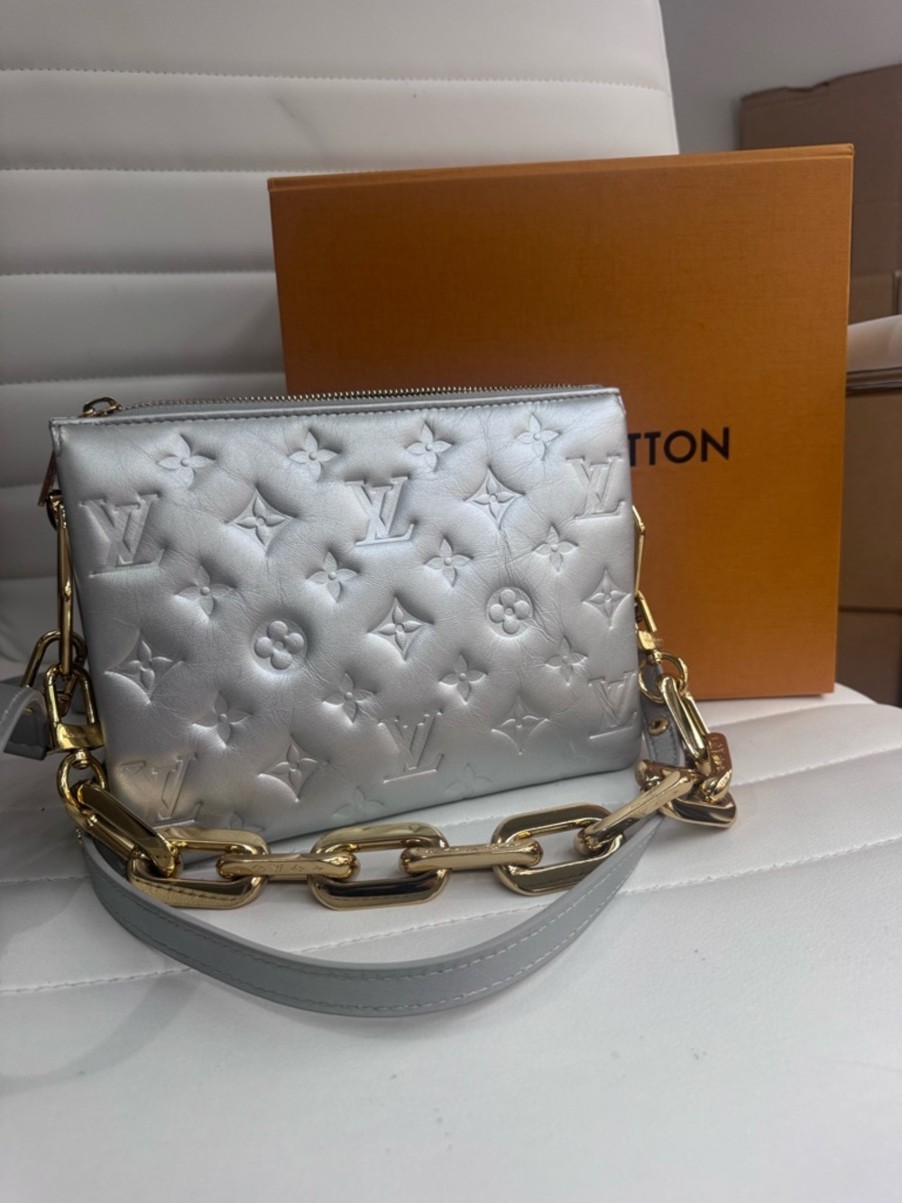 Louis Vuitton Limited edition Silver Coussin